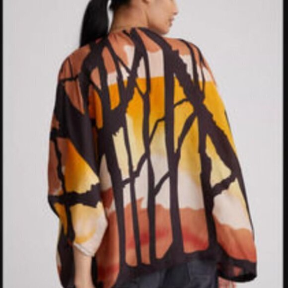 Mes Demoiselles Women’s Draped Silk Blouse - Size Small - Picture 4 of 14